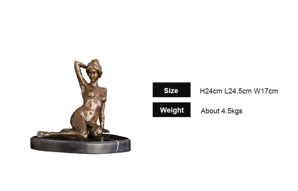 Amazon.co.jp: 手作りの彫刻彫刻 裸の女性の彫像アートブロンズ
